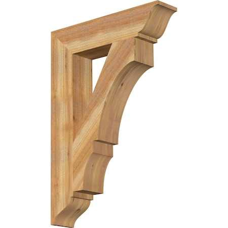 Ekena Millwork Balboa Traditional Rough Sawn Bracket, Western Red Cedar, 6"W x 28"D x 40"H BKT06X28X40BOA01RWR